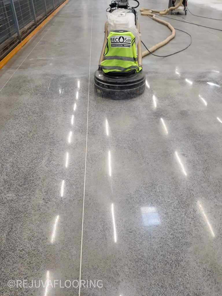 Shiny Concrete Buffing