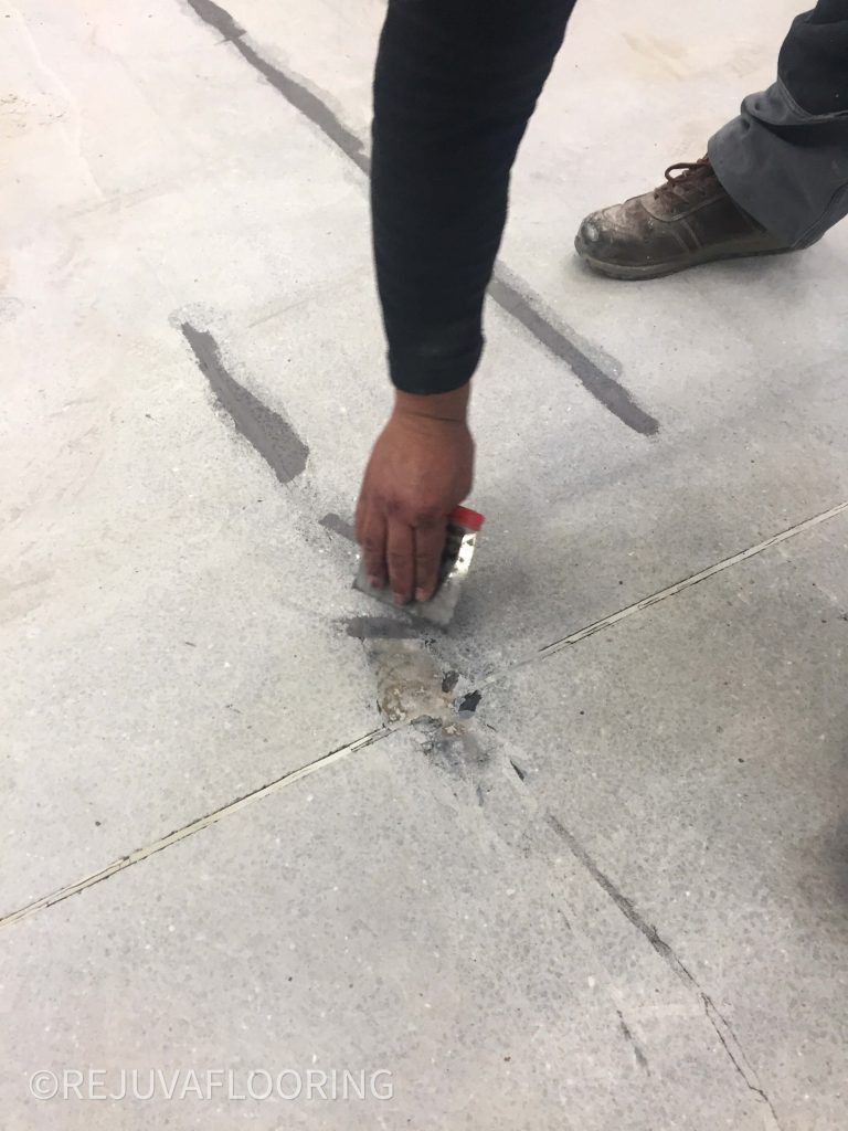 Weak Point Concrete Floor